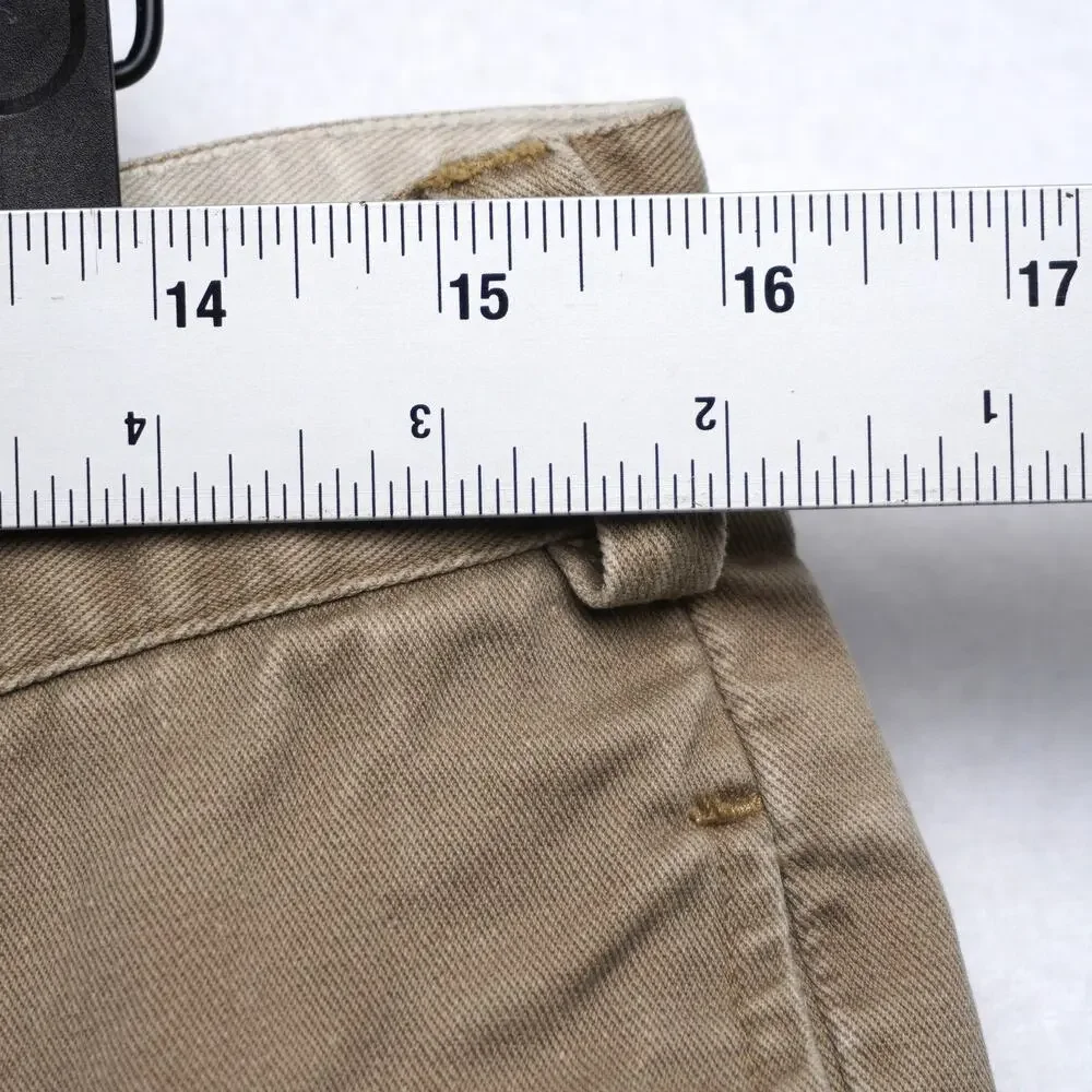 Vintage Banana Republic Khakis Flat Front Relaxed‎ Fit Tapered Size 34